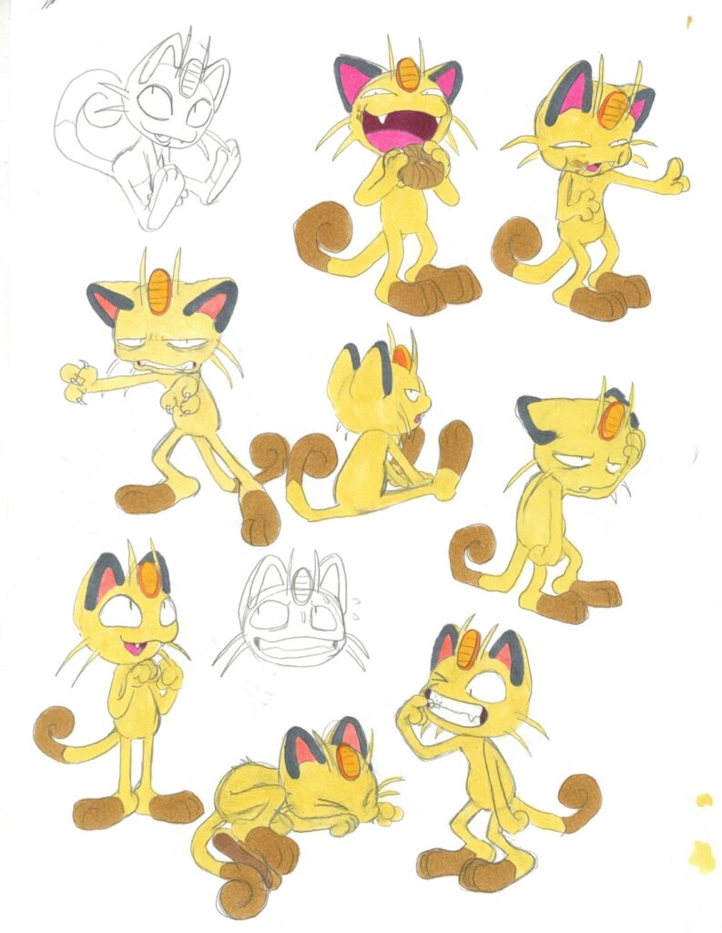 Meowth Sketchbook pages!!!! :)