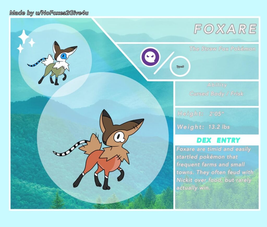 A Spooky Fox Fakemon! (Original art)