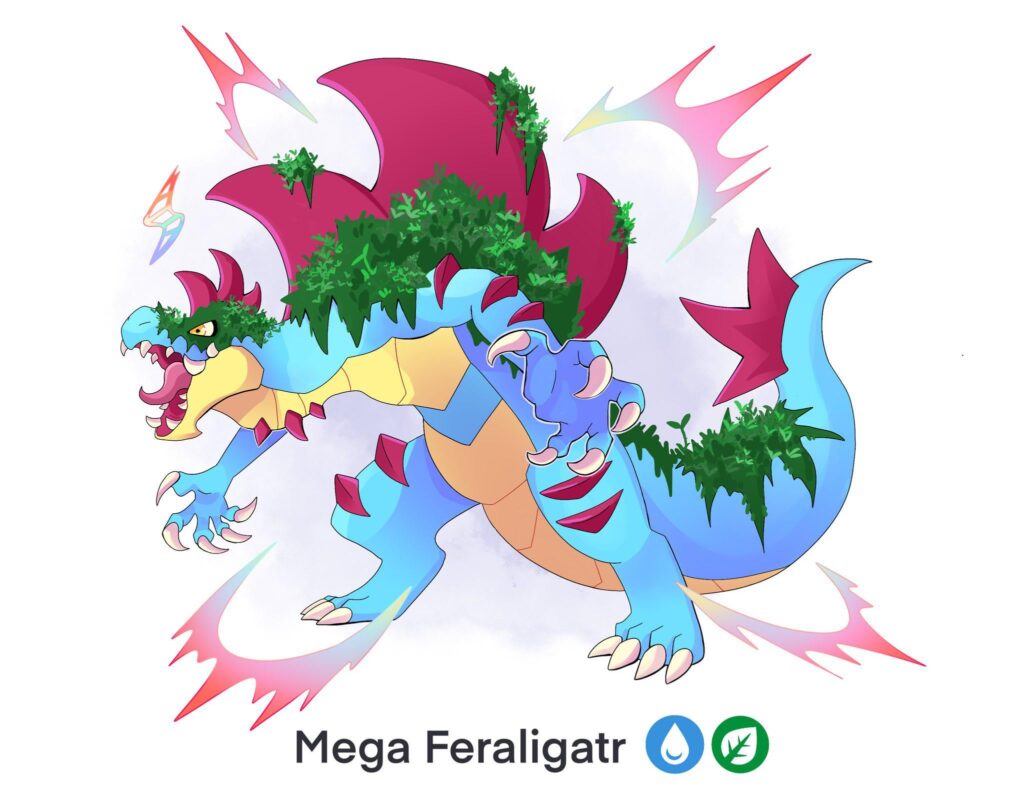 My partner’s idea for a Mega Feraligatr