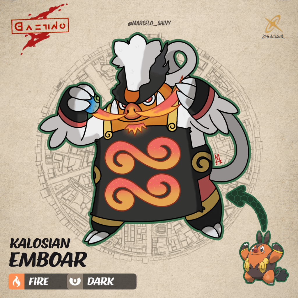 [OC] Kalosian Emboar!