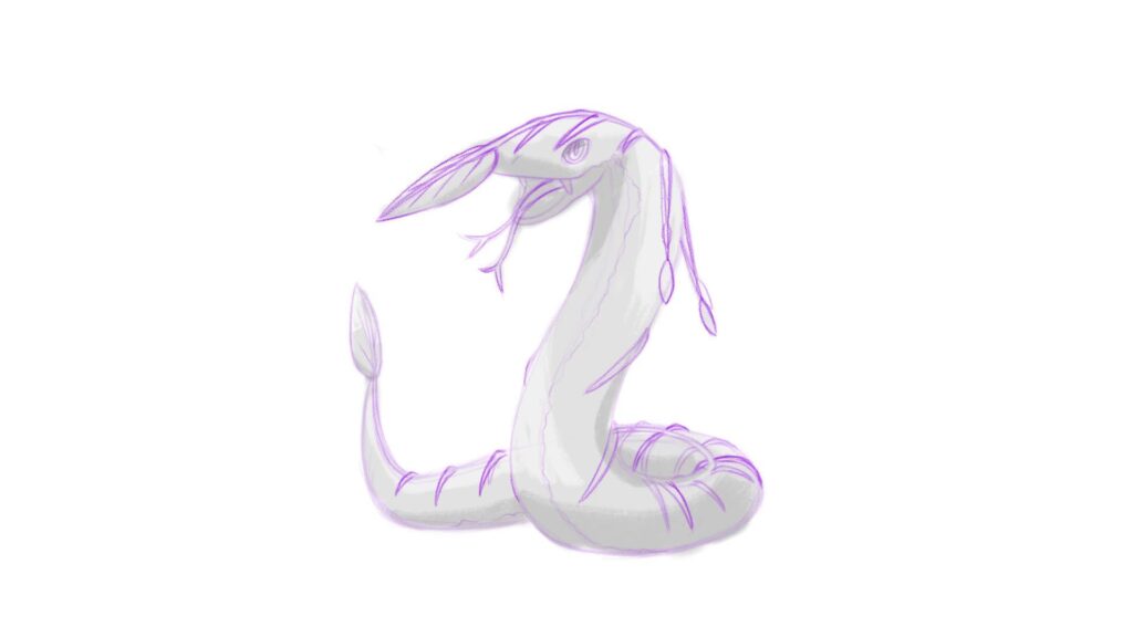 Need help again :D this is the evolution of my Grass-type Ekans. Is it okay to name it “Ahagnal”? Based on its genus Langaha?  Or “Esonfael” but it is just a Leaf-nose not Leaf-nosed “snake”?