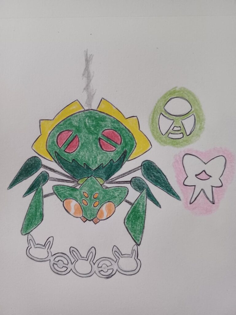 When given the Friend Ball , ARACHNITO will evolve into DECORID