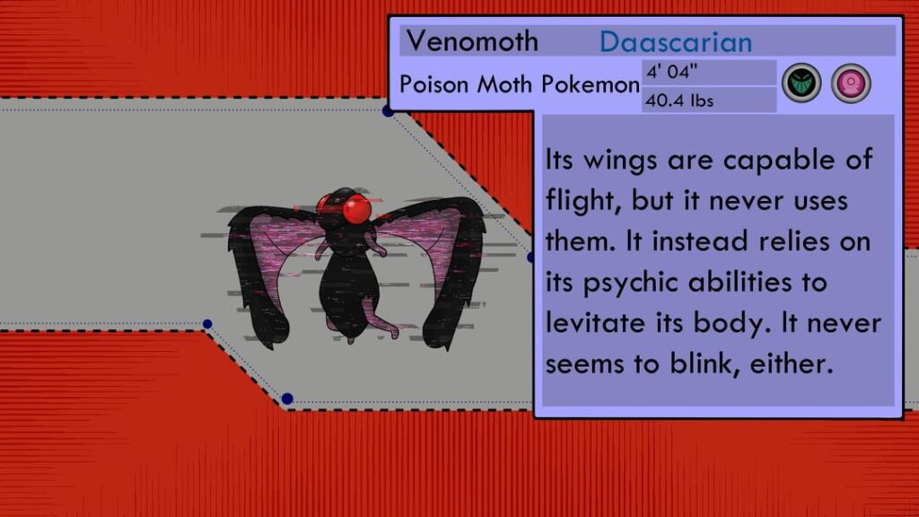 What's This? Your Daascarian Venonat Has Evolved Into Daascarian Venomoth!