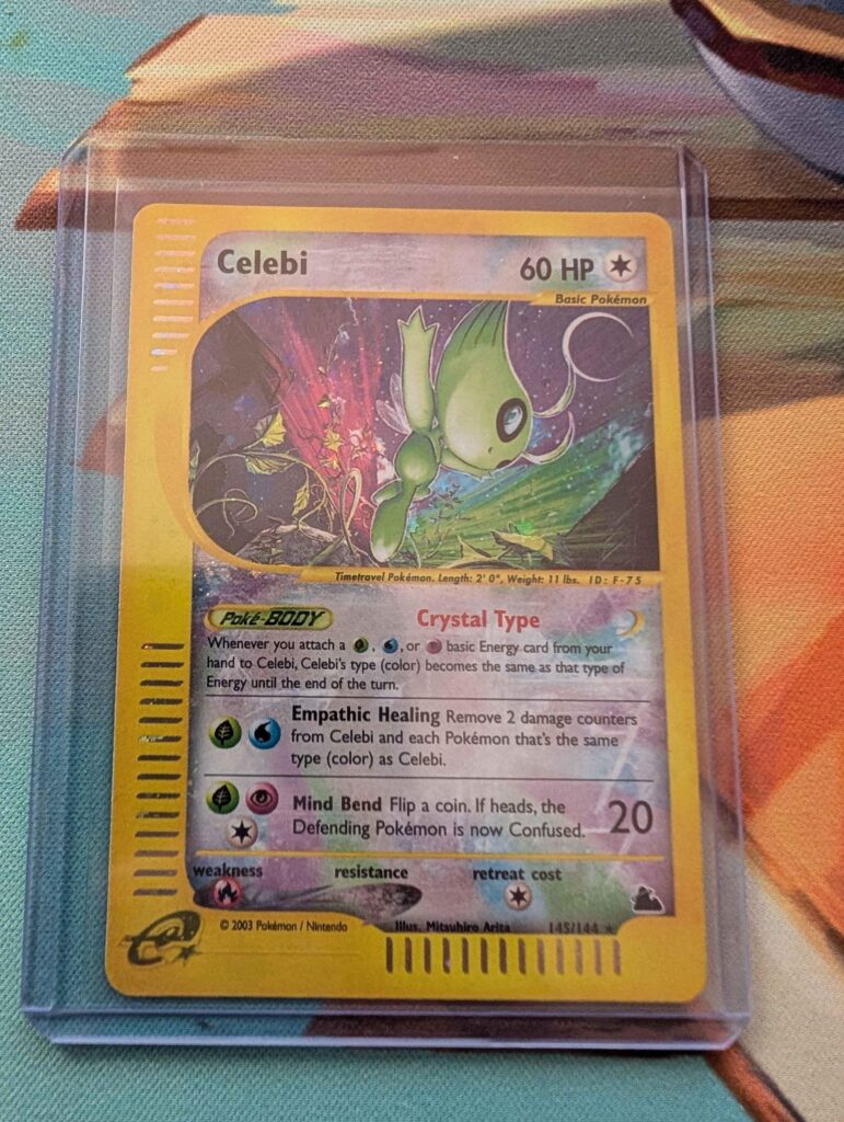 Husband bought a box of cards off someone for $80 15 years ago. He opened it to show me his Shadowless Gyarados. I had a meltdown when he pulled this out.