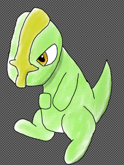 Tried making a ken sugimori style fakemon...is it good...