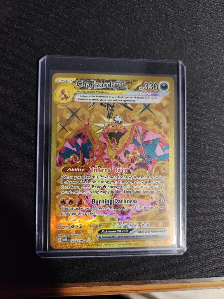 Never pulled a Charizard as a kid - Finally did it. Just got back into TCG 2 weeks ago. (Skeledirge Tin)
