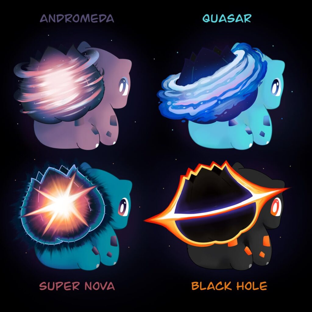 Extreme Space Bulbasaur Designs ✨