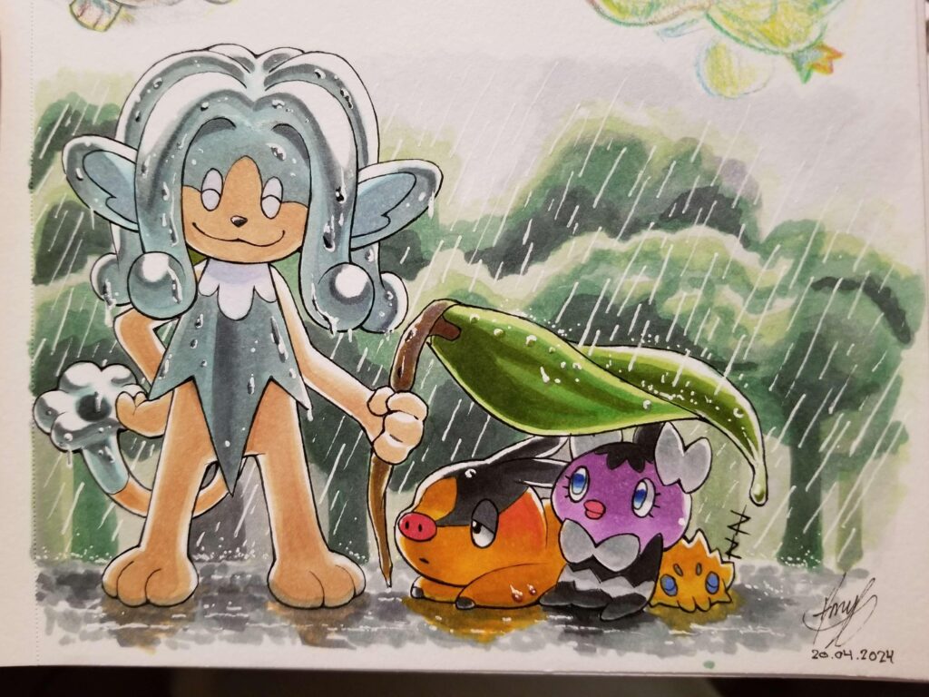 [OC] Rainy day, art made last year