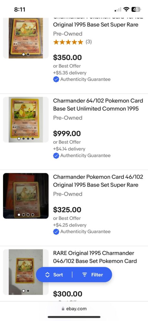 So why are the prices like this on eBay right now?…Ive got to be tripping right