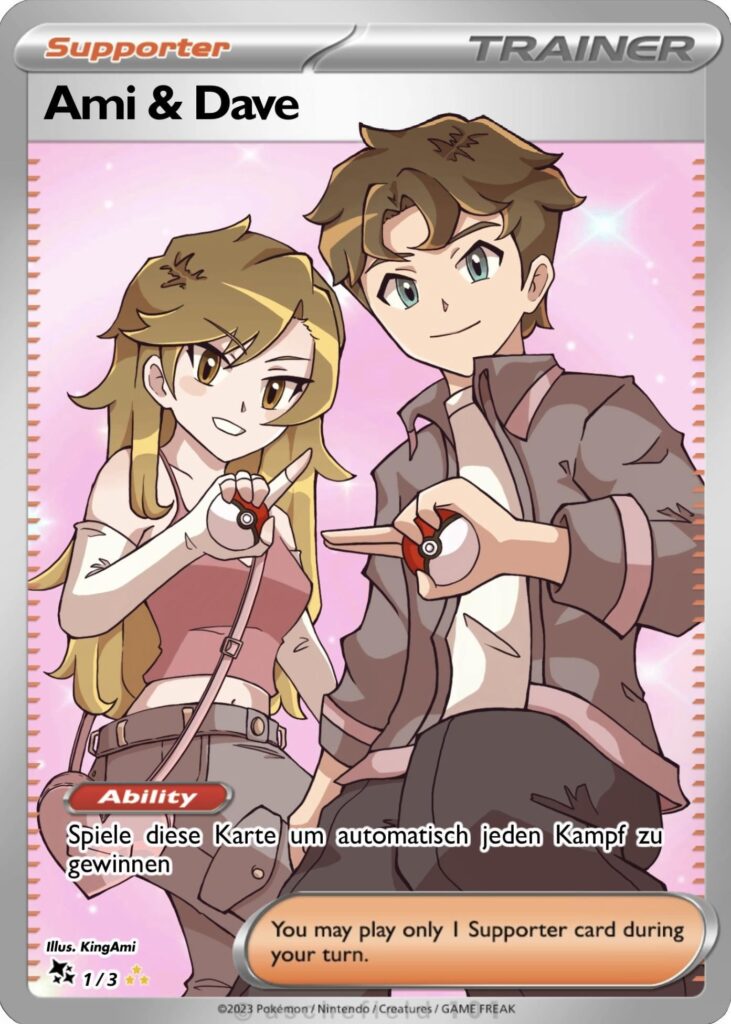 Made a support card of me and my bf