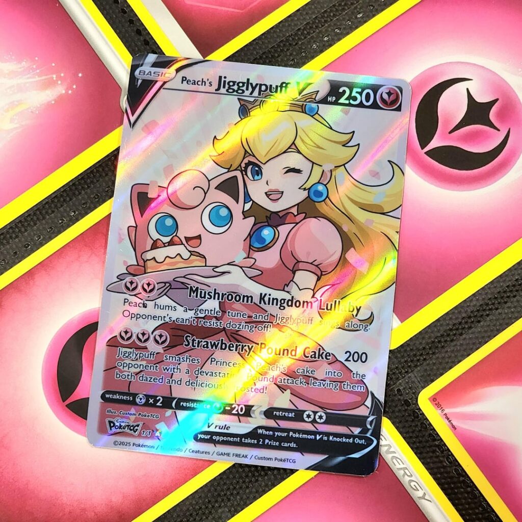 [OC] Jigglypuff found a singing partner... Peach! I made this