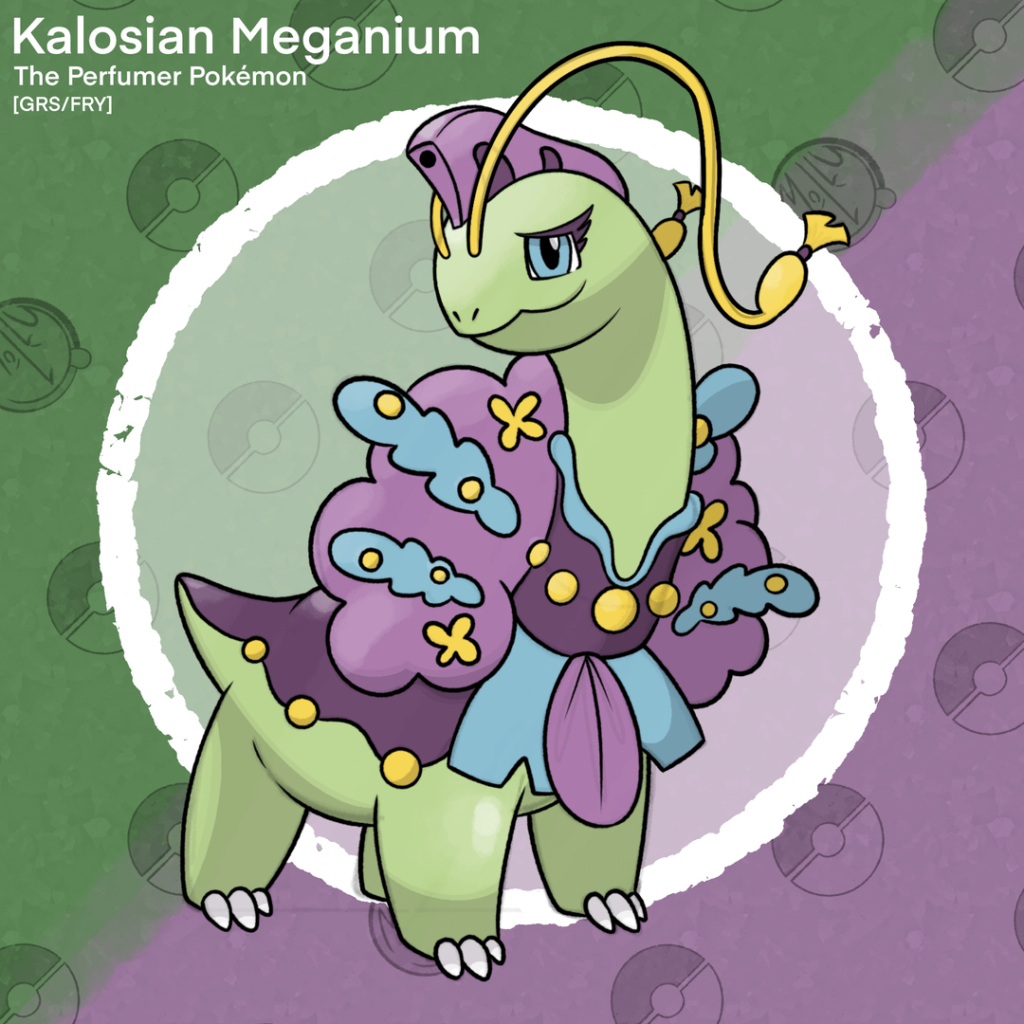 Kalosian Meganium, the Perfumer Pokémon