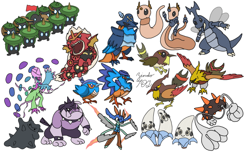 Some great suggestions here guys!!! Again, (if you want) give me your reigonal/convergent/ultra beast/paradox fakemon ideas and I'll draw the first 10!!!!
