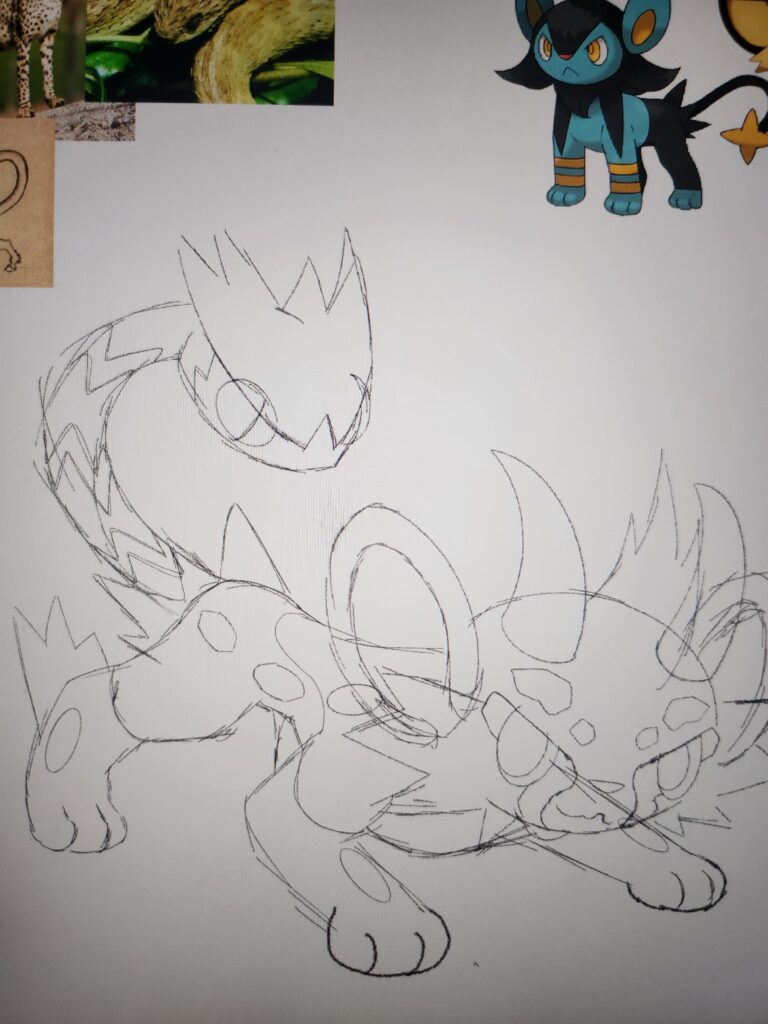 Thoughts on this sketch? Also I just pretty much finished my mons for truegreen7s legendary contest!