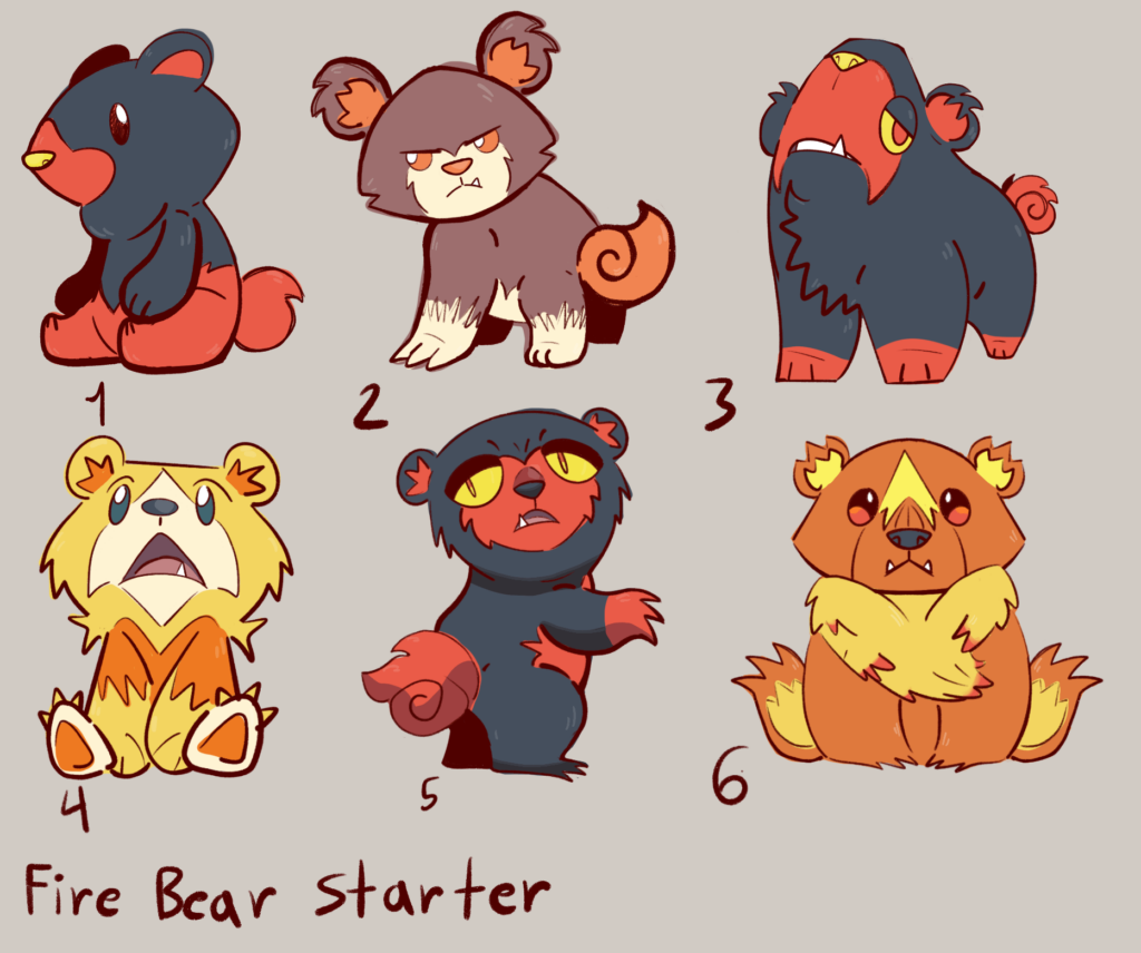 Fire Bear Starter ideas