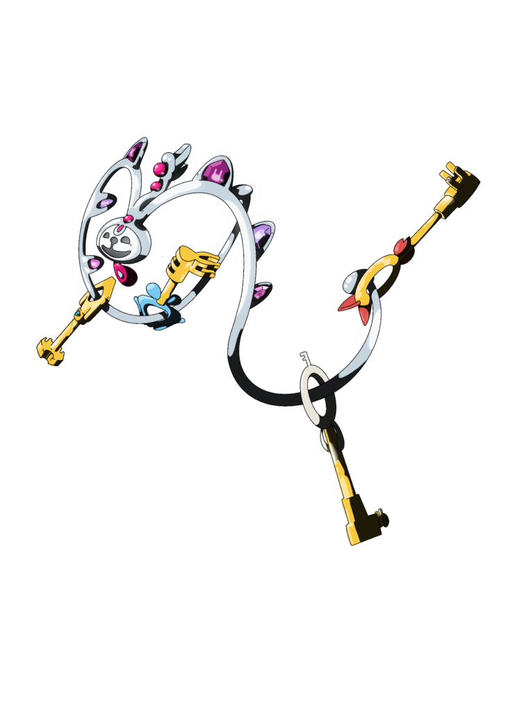 HELP NEEDED. Okay fam after several days of racking my head on the perfect mega klefki design I just had to settle and do something. This is based on the French crown jewels (tiara) and the keys are from an episode with pikachu where they open portals. I need an ability better than prankster. Go: