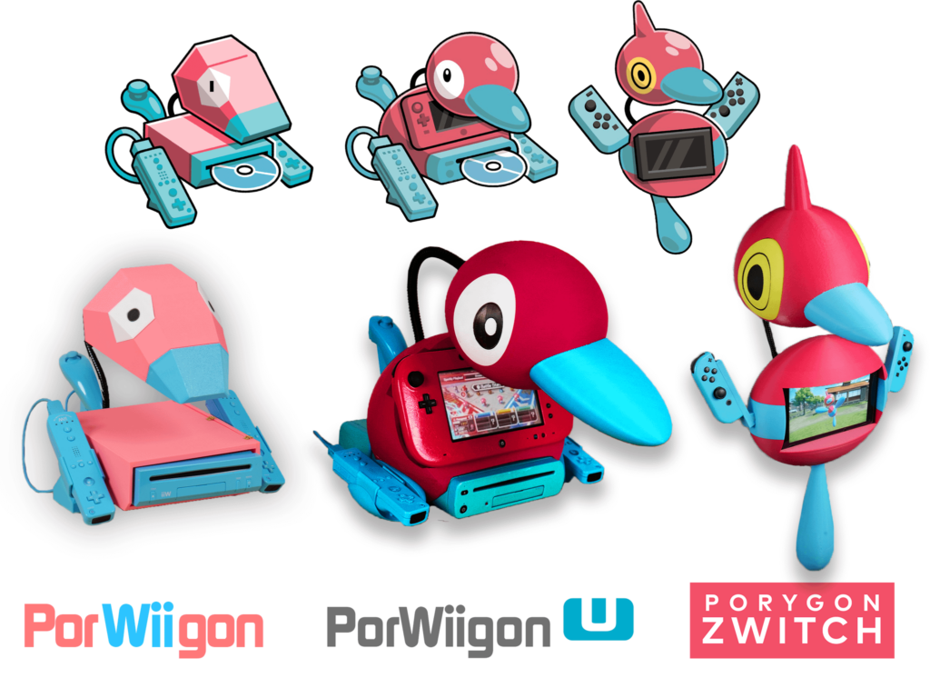 I turned the Porygon line into real Nintendo consoles (OC)