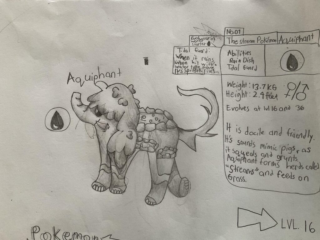 Water Starter for my region called Evolutionaria!