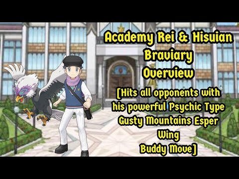 Academy Rei And Hisuian Braviary Overview. Pokemon Masters EX.  #pokemon #pokemonmasters