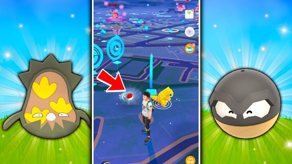 POKEBALLS NOW SPAWN ON THE MAP IN POKEMON GO! New Pokeball Pokemon Spawns / April Fools Event