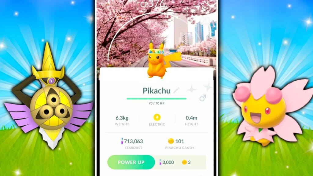 HOW TO GET THE CHERRY BLOSSOM BACKGROUND PIKACHU IN POKEMON GO! Aegislash is Coming SOON!