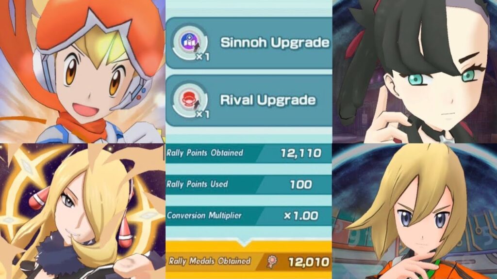 Making clans clash at the Battle Rally (Sinnoh + Rival Upgrade, 12,010 pts) [Pokemon Masters EX]