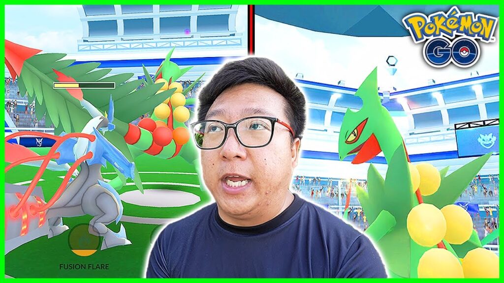 I Used 1 White Kyurem to Solo Mega Sceptile in Pokemon GO
