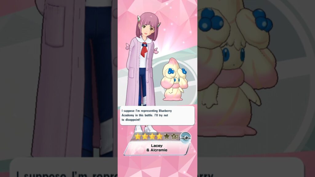 GETTING LACEY TO FRIENDSHIP LEVEL 100 | Obtaining Lacey & Alcremie | Pokemon Masters EX #shorts