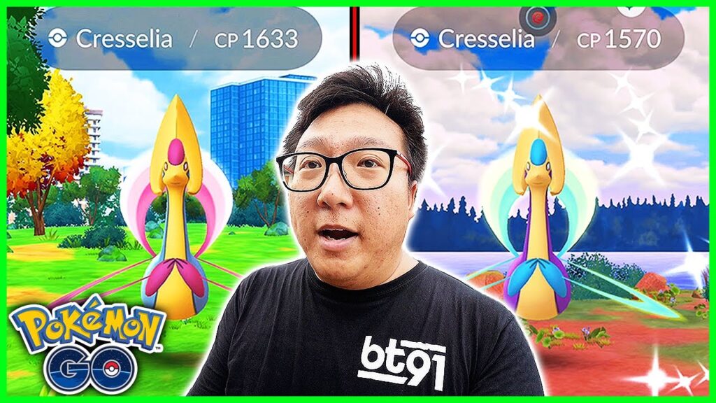 100% And Shiny Cresselia Caught During Raid Hour! - Pokemon GO