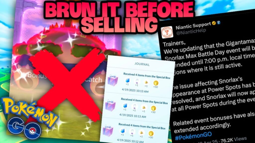 *NIANTIC JUST DON'T CARE ANYMORE* Gigantamax Snorlax errors, web store glitch & more in Pokemon GO