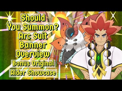 Arc Suit Alder & Volcarona Banner Overview. Pokemon Masters EX #pokemon #pokemonmasters