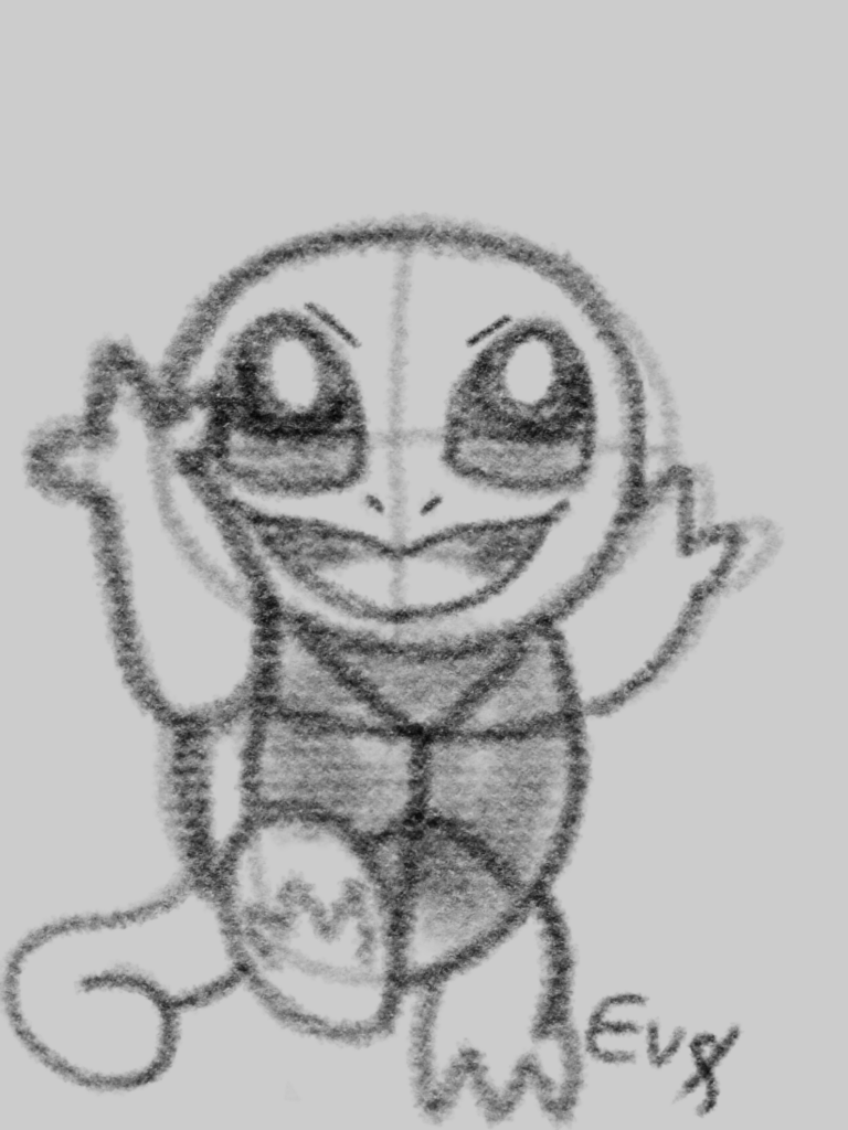 [OC] My simple sketch of Squirtle