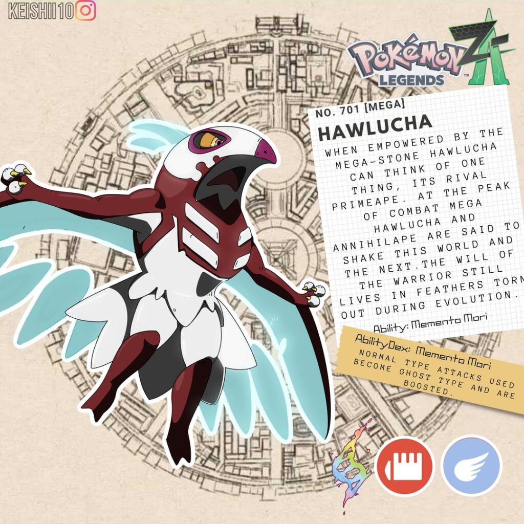 Double Post day! Hawlucha's dex entry talks about rivalry with primeape, so I figure it needs a glow up to go against Annihilape! let me know what you think! I think this means klefki is next :)