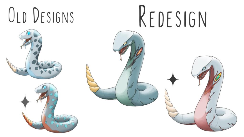 Redesigned Water-Ekans Evo, still named Aguasassam. Based on the Massasauga