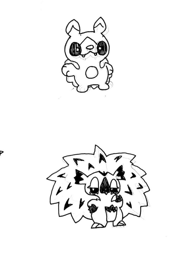 Regional mammal, bug and bird. Normal/steel, bug/fighting and flying / fairy respectively