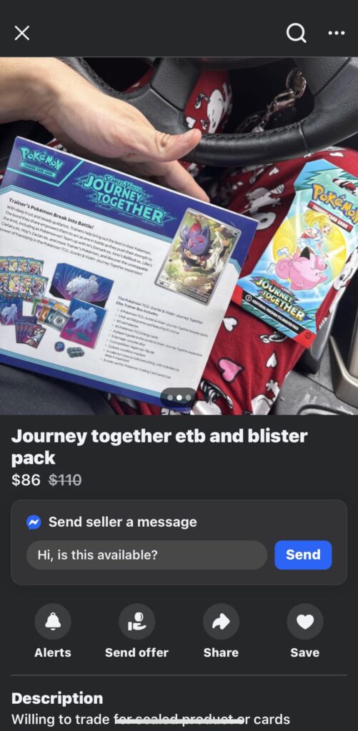 Epitome of scalpers and JT on marketplace