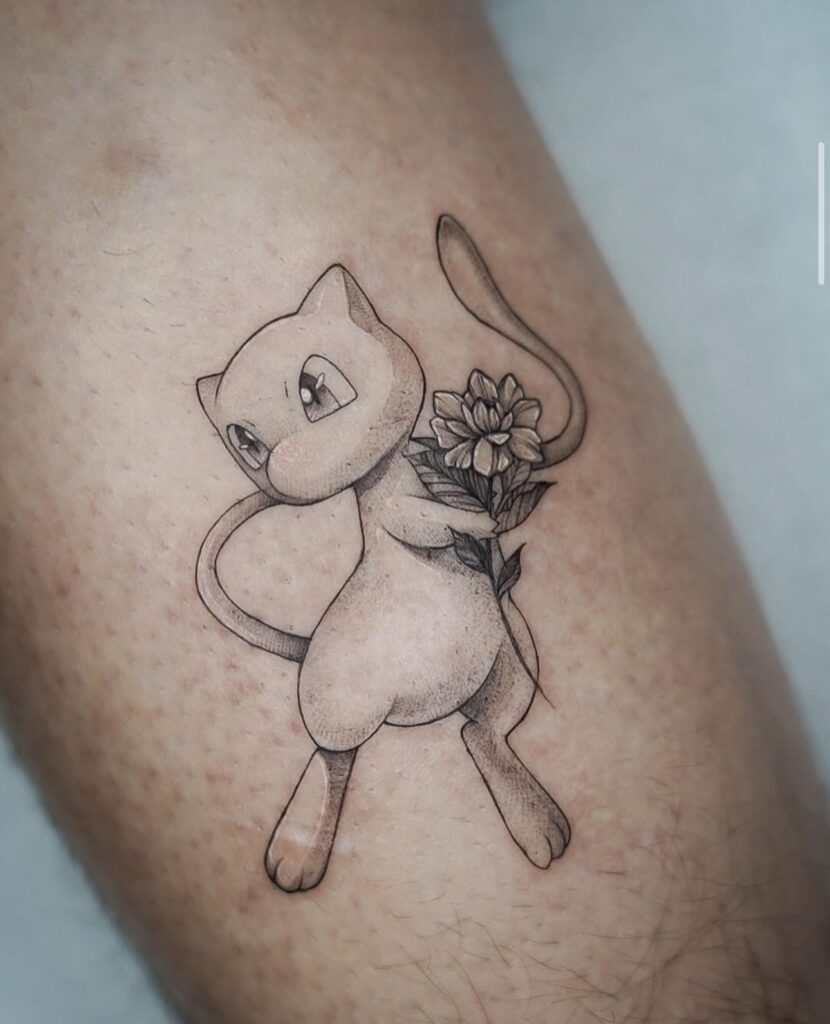 Mew tattoo I recently got by Chris Jang