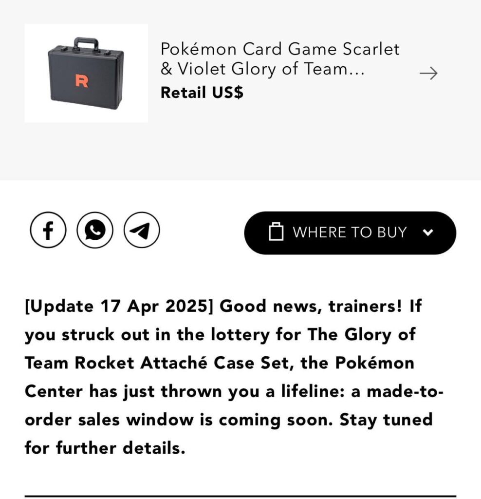 Possible good news?