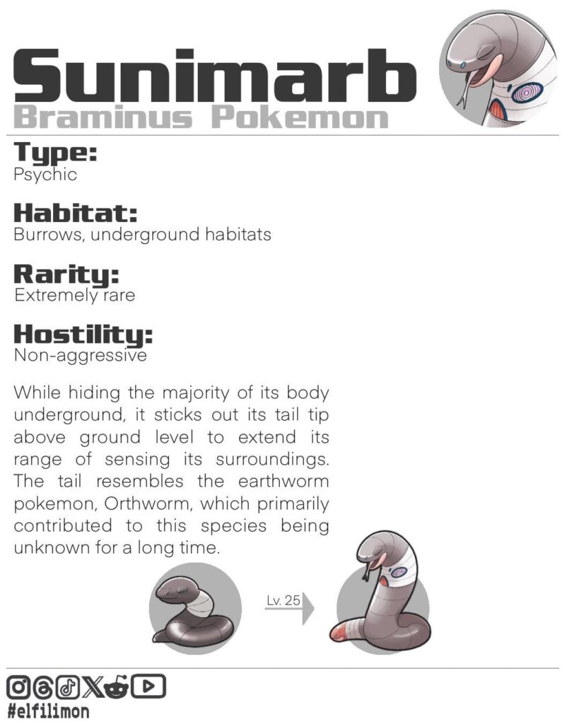 Psychic-Ekans evolves to a Brahminy Blind Snake