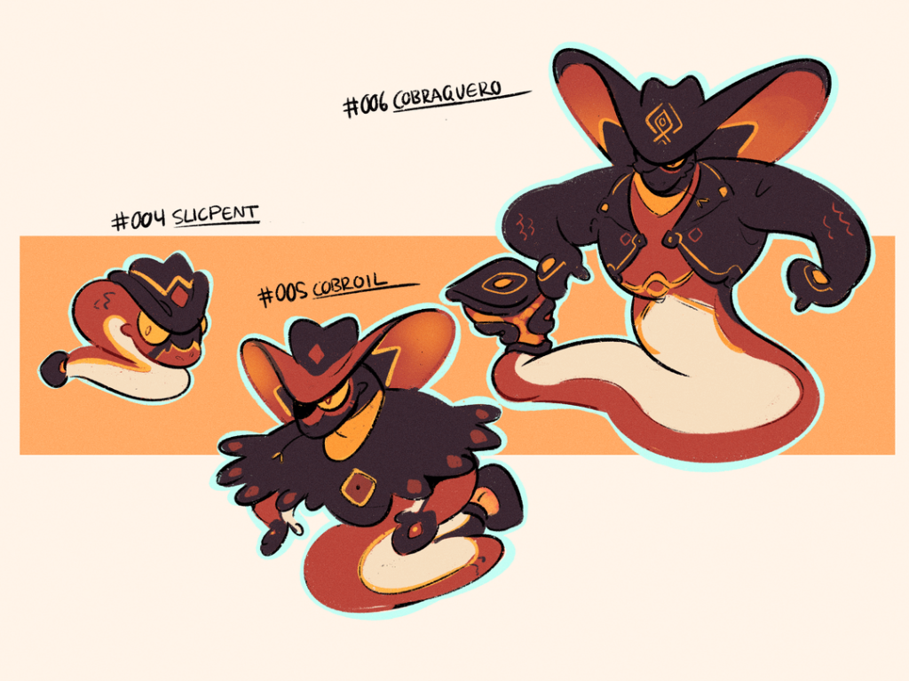 [OC] fire and water starter lines