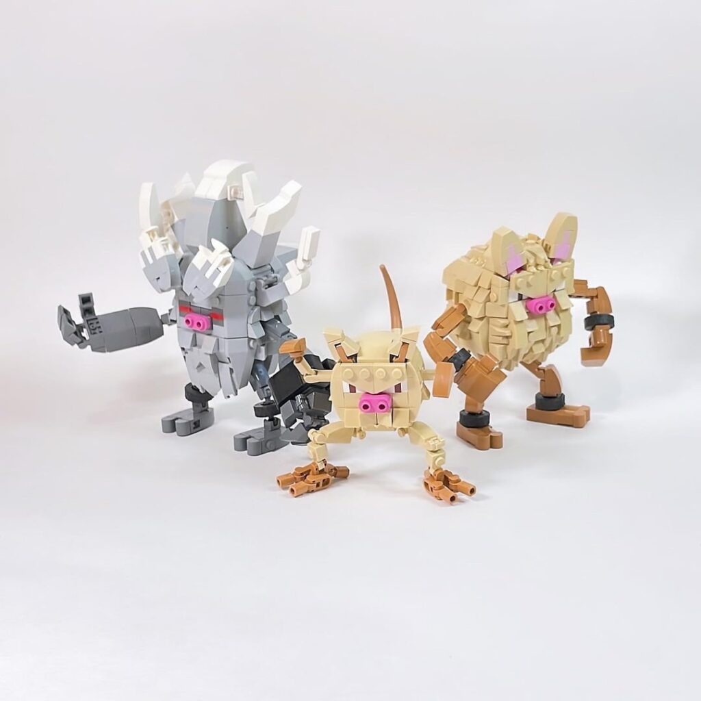I built the Mankey Line out of LEGO! [OC]