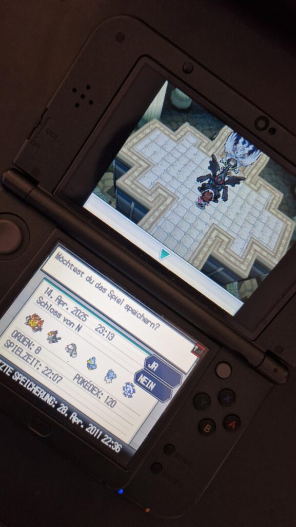 Recently bought Pokémon White, and the previous owner got my respect