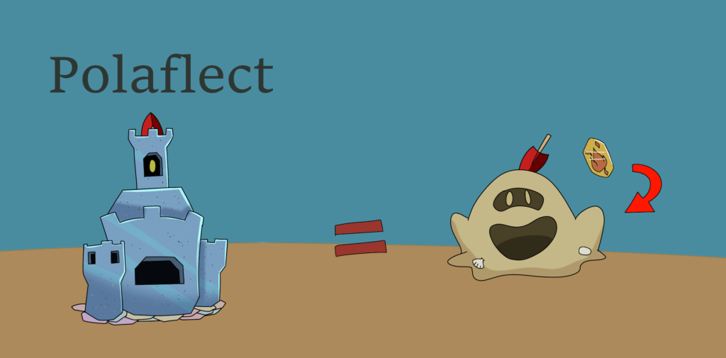 Alternative evolution for Sandygast: Polaflect (Steel/Ghost)