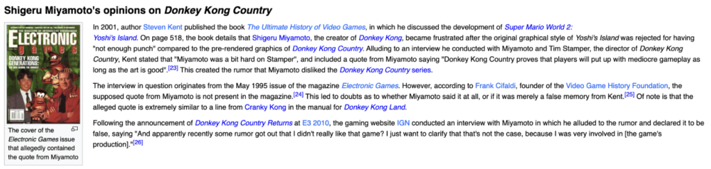 Clarifying misinformation about Diddy Kong being erased from Nintendo