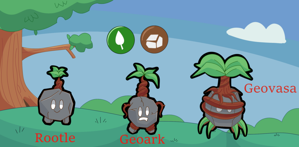 Fakemon: Geovasa (Grass/rock)