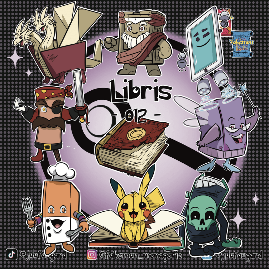 Libris, a Book Pokemon based on books with a unique gimmick. (fakemon_menagerie)