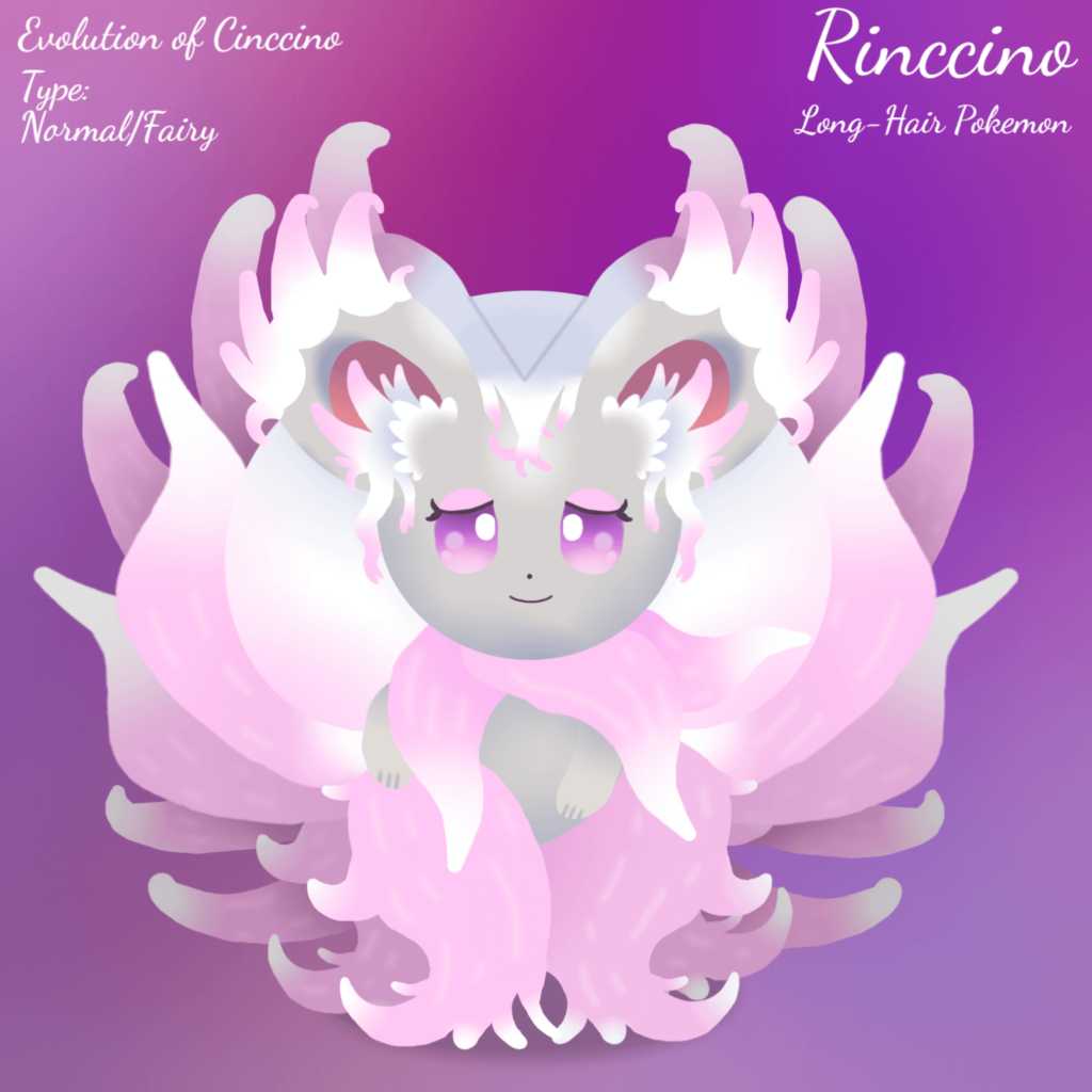 Meet Rinccino! The Long-Hair Pokémon! and the Evolved form of Cinccino! 😍