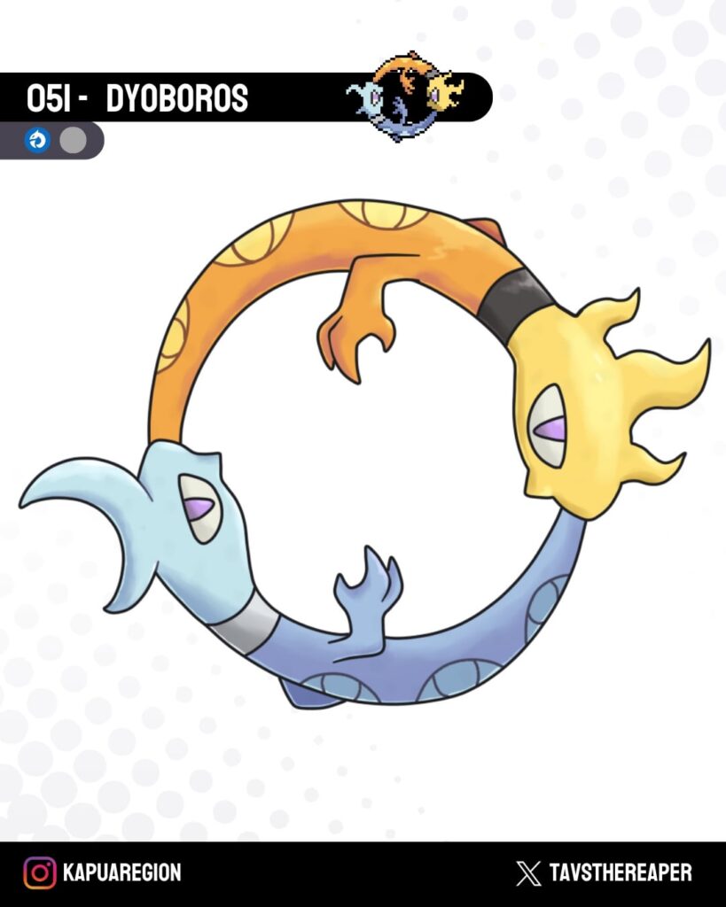 Double ouroboros fakemon