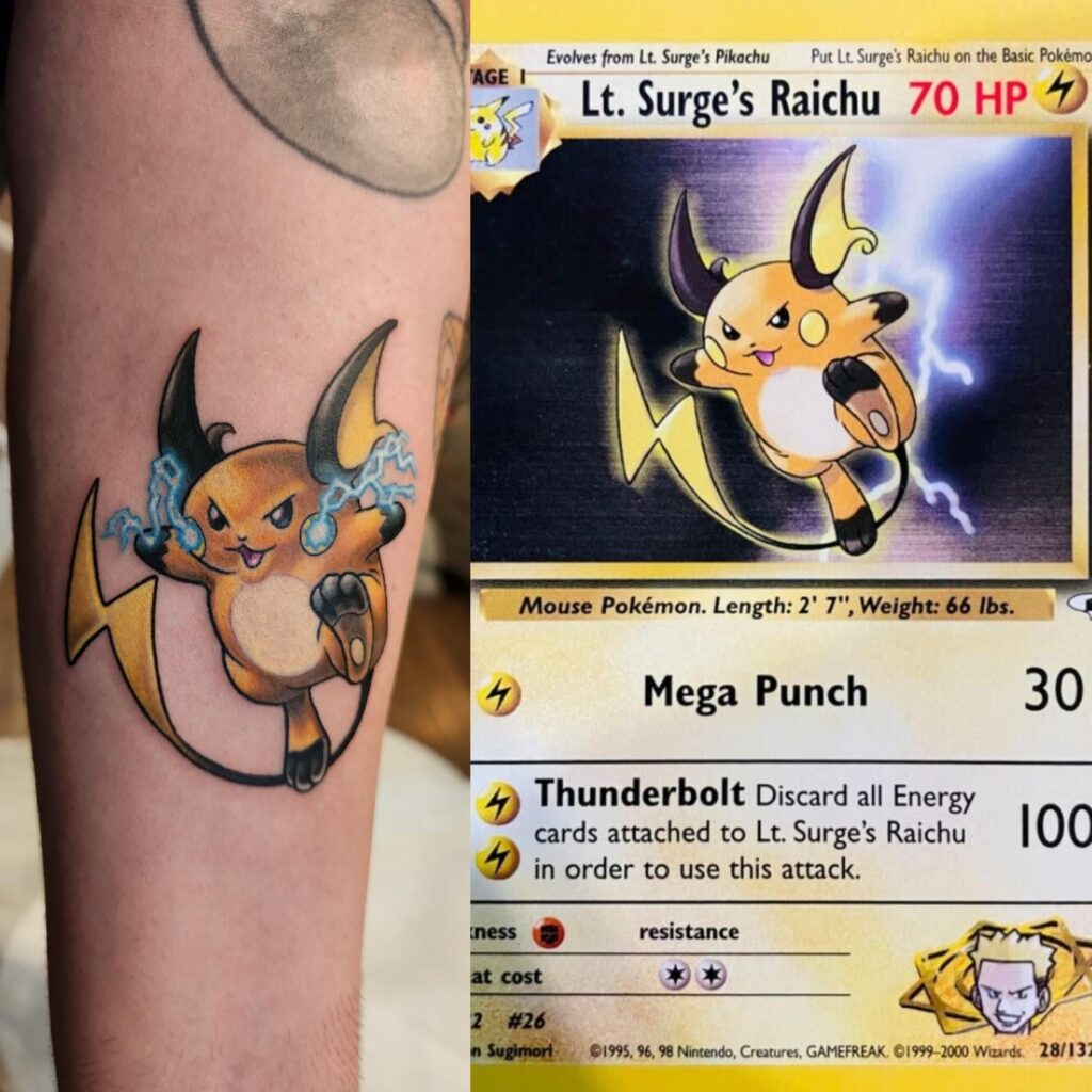 Got some new ink based on one of my favorite cards ⚡