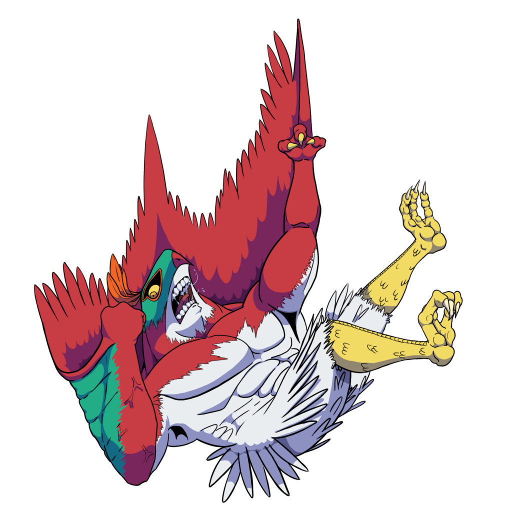 From the top rope, it's Hawlucha! [OC]